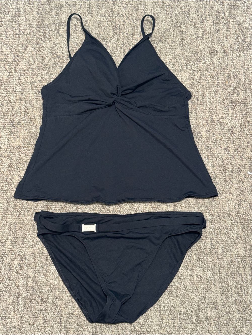 Calvin Klein Black Swim Tankini Set Size Large